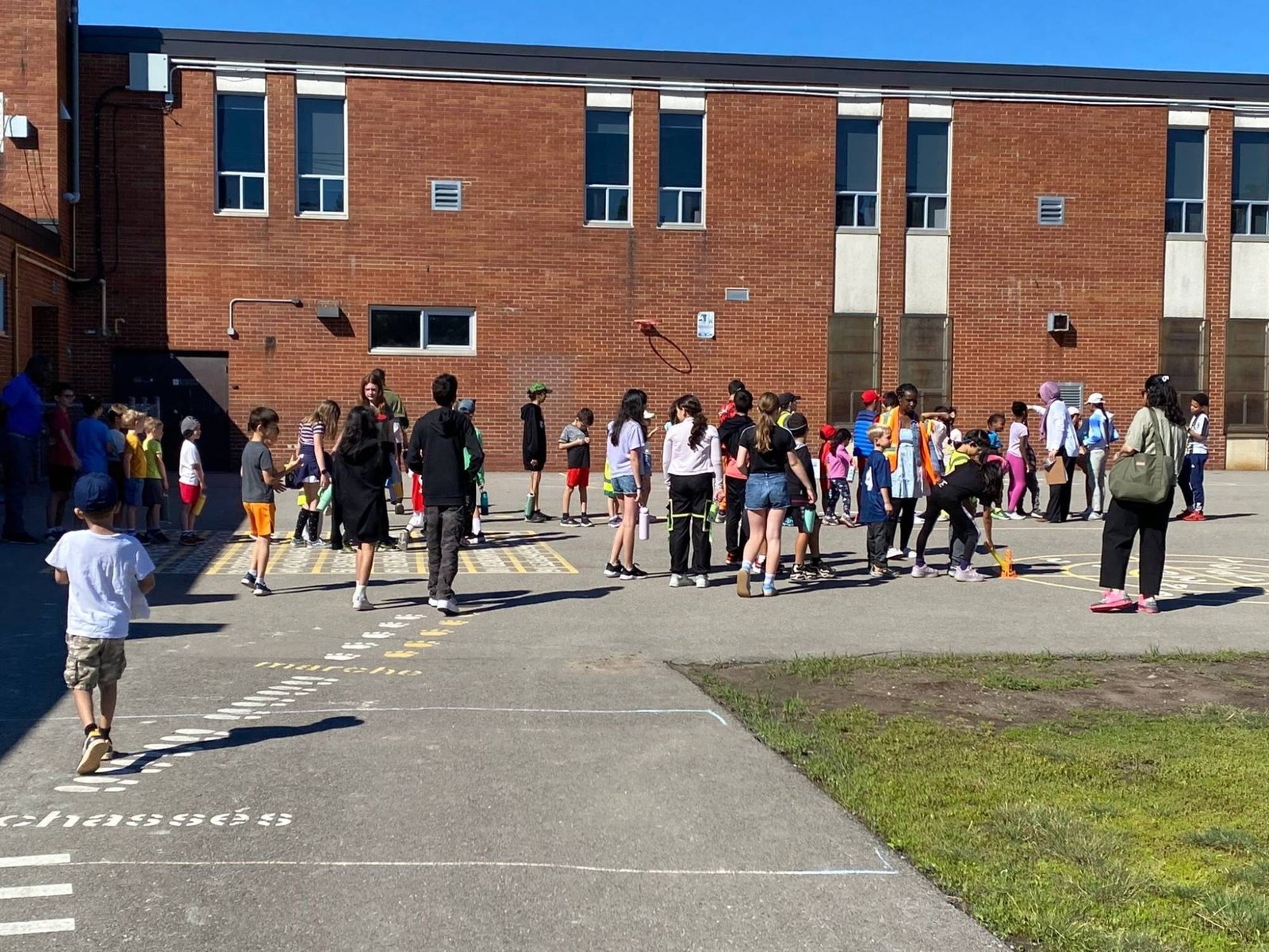 Parcours de mouvement dans la cour d’école