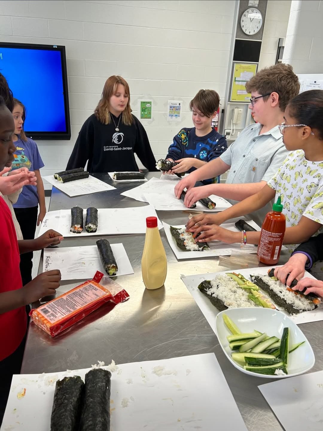 Atelier de préparation de sushis
